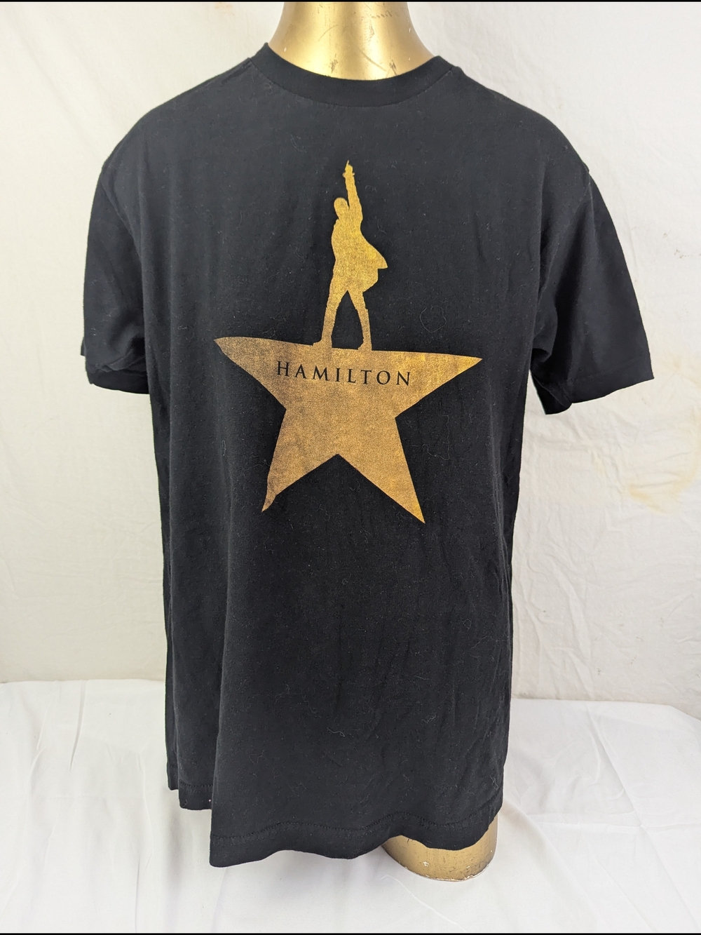 Hamilton XL Mens Broadway Musical Theater T-Shirt Black